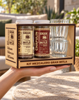 Mezcal Salt Gift Set with 2 Veladora Shot Glasses