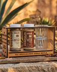 Mezcal Salt Gift Set with 2 Veladora Shot Glasses