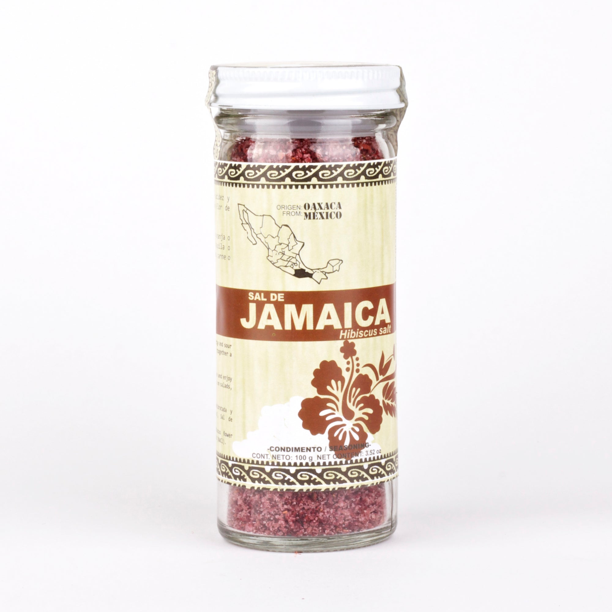 Sal de Jamaica (Hibiscus Salt) 100 gram jar