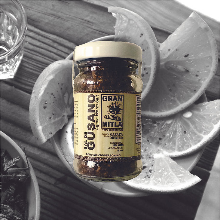 Sal de Gusano (Agave Worm Salt, 100% Chinicuil) 50 gram jar