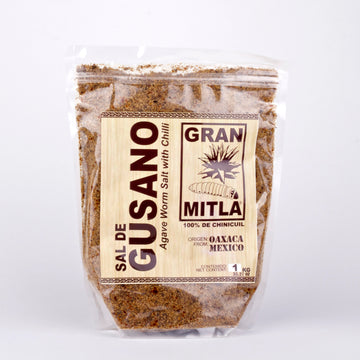 Sal de Gusano (Agave Worm Salt, 100% Chinicuil ) 1 Kilo Bag