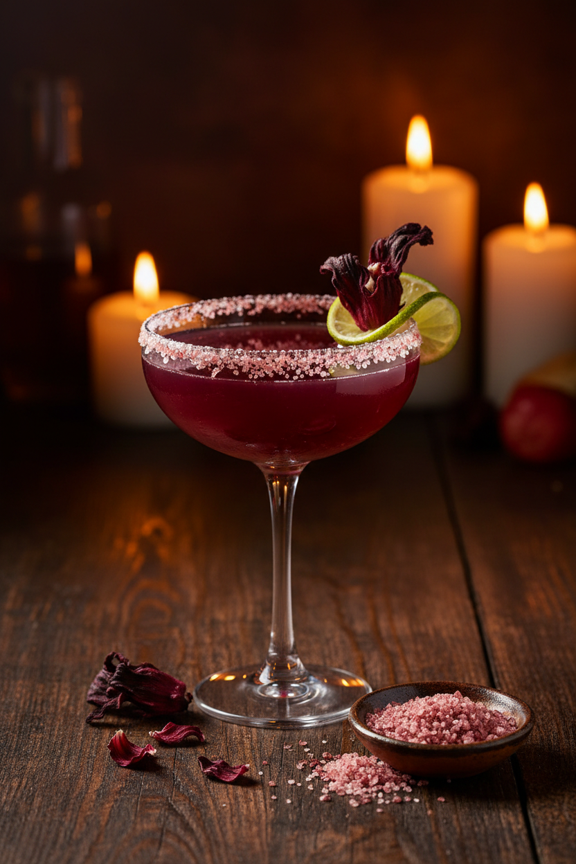 Hibiscus Salt Cocktails — Sal de Jamaica Recipes for Mezcal Lovers