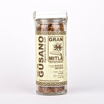 Sal de Gusano (Agave Worm Salt, 100% Chinicuil) 100 gram case (one dozen jars)