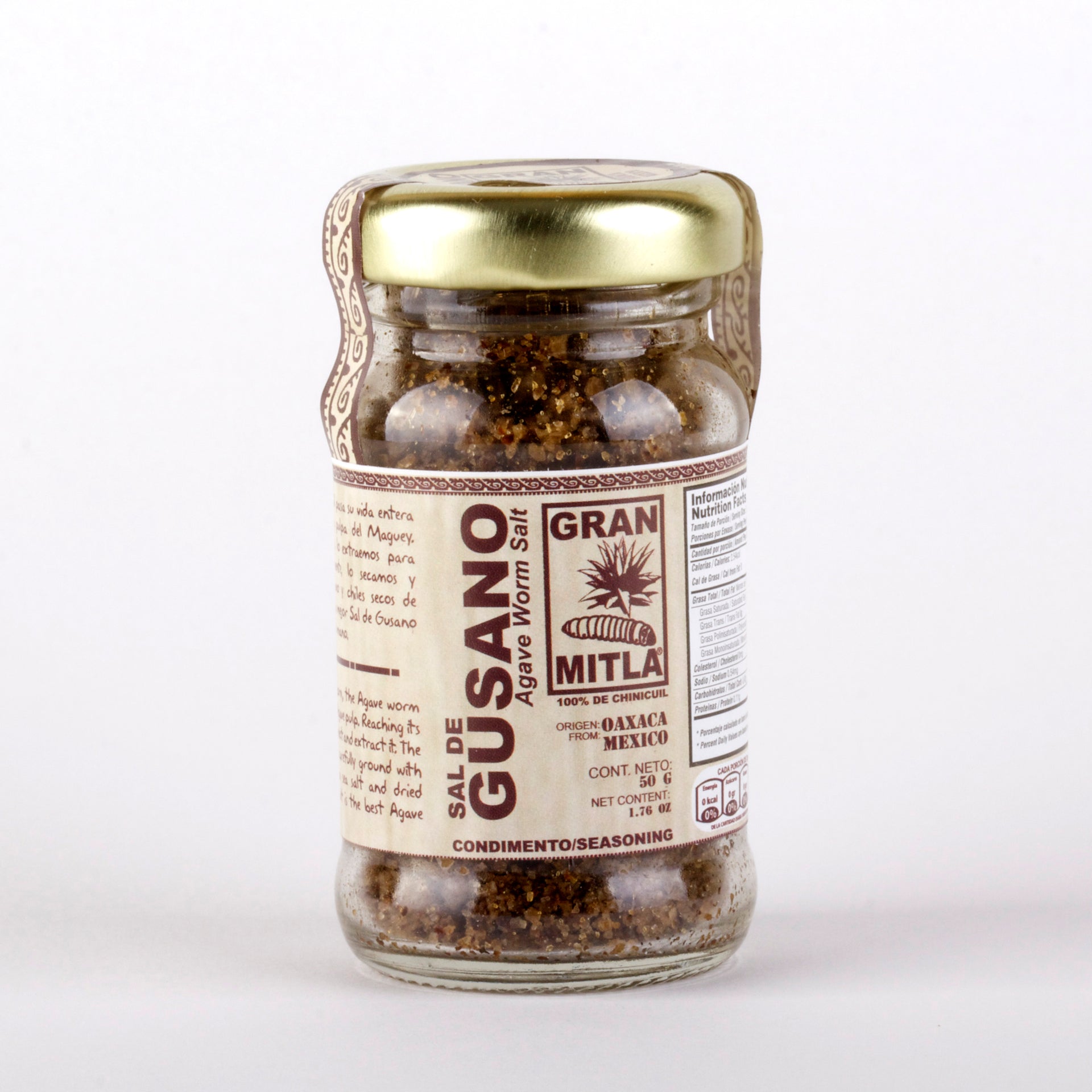 agave worm Sal de Gusano (Agave Worm Salt, 100% Chinicuil) 50 gram jar