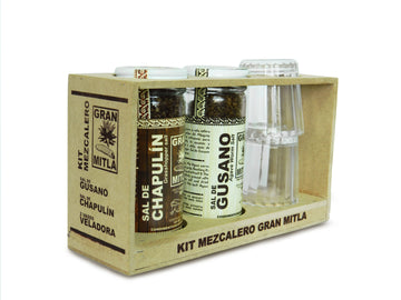 MEZCAL & SALT KIT - With 2 Mezcal glass shots (Veladoras)
